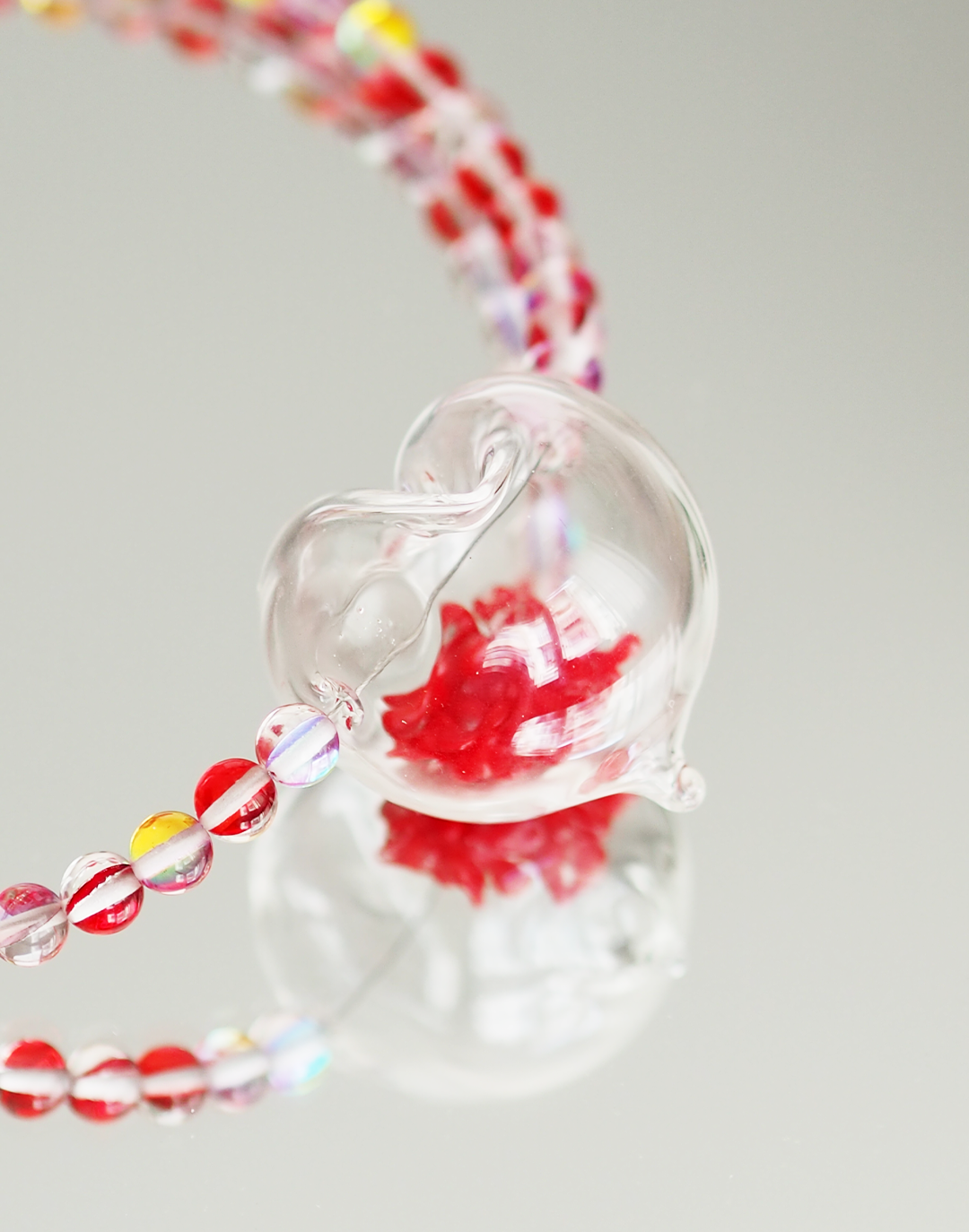 Necklace Stuffed Hearts