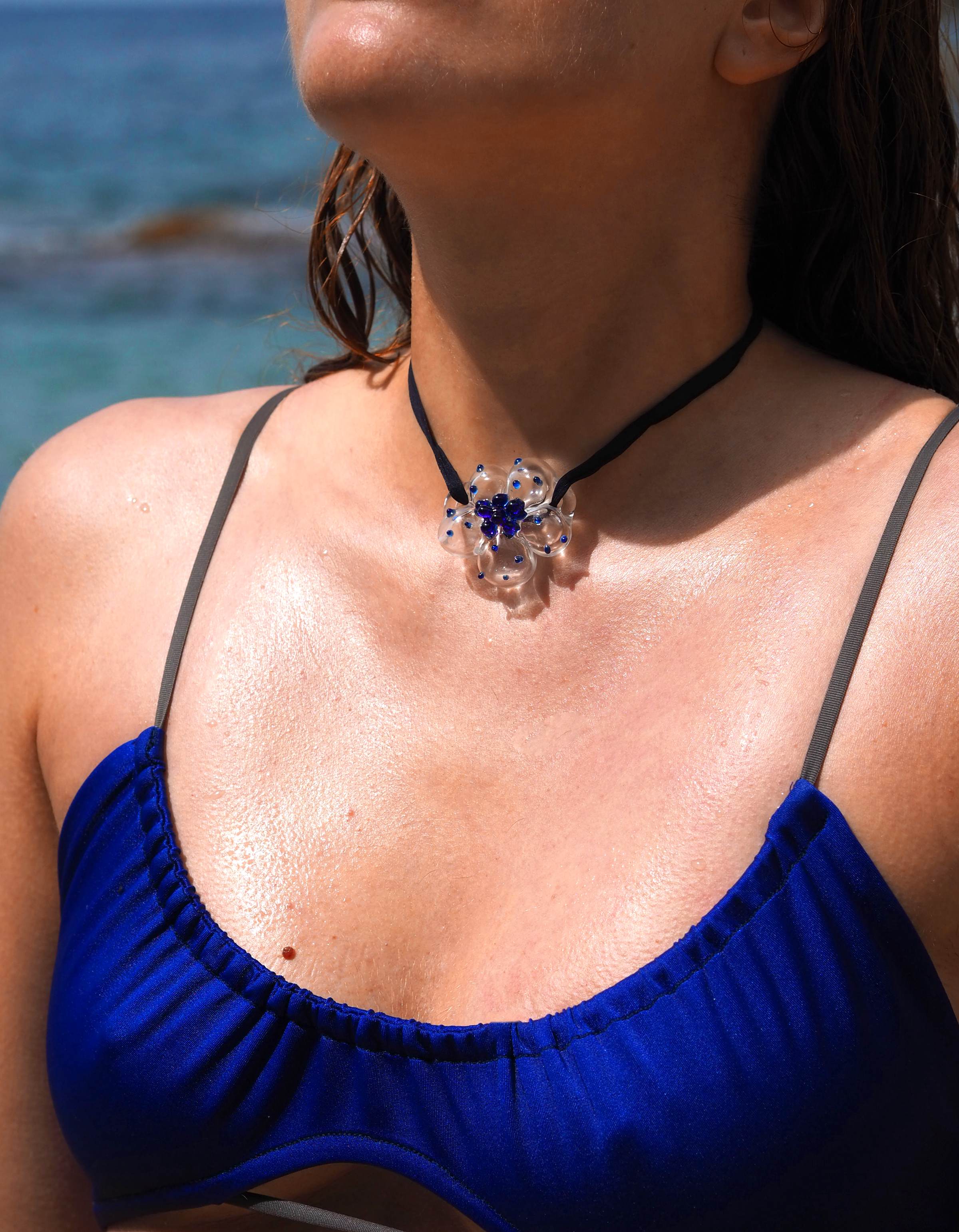 Daisy Blue Necklace